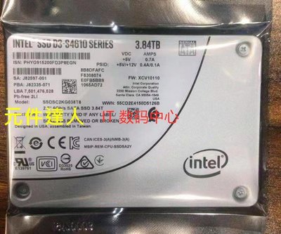 Intel 全新 S4610 3.84T SATA3 SSD 固態硬碟 SSDSC2KG038T801