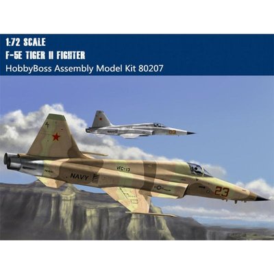 【HOBBYBOSS 80207】版1/72 F-5E TIGER-II 中正號 戰鬥機 附ROCAF國軍塗裝水貼