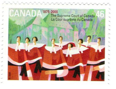 (Y922) 2000 加拿大最高法院成立125周年紀念郵票   新1全   Scott#1847