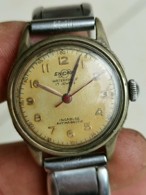 老手表，古董腕表，英納格老表，建國前后，表針可以運行，實際功488