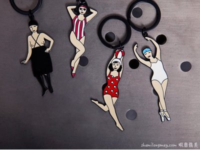 HAPPY+【V5094】新品 YIZI STORE lady系列 鑰匙扣 創意 個性 鑰匙圈 禮品 交換禮物 掛件