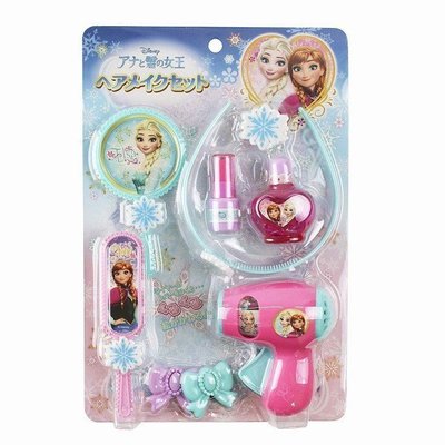 日本正版 化妝玩具 冰雪奇緣 艾莎 安娜 吹風機玩具 指甲油玩具 扮家家酒 兒童玩具 4902923146680