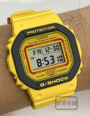 【威哥本舖】Casio台灣原廠公司貨 G-Shock DW-5610Y-9 復刻1994經典電子錶 DW-5600