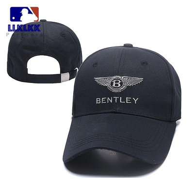 高品質賓利標誌棒球帽帽子純色可調節帽子