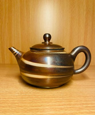 麥智通老師-絞胎柴燒茶壺