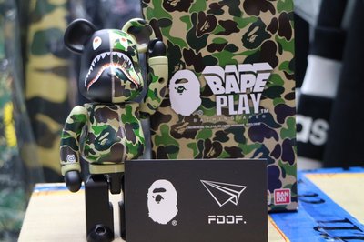 FDOF]BAPE ABC CAMO SHARK BE@RBRICK 超合金公仔庫柏力克熊| Yahoo奇摩拍賣