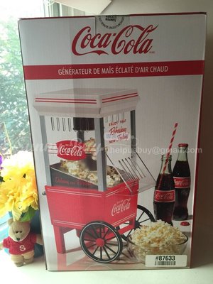 Nostalgia Electrics OFP501COKE Coca-Cola Series Hot Air Popcorn Maker