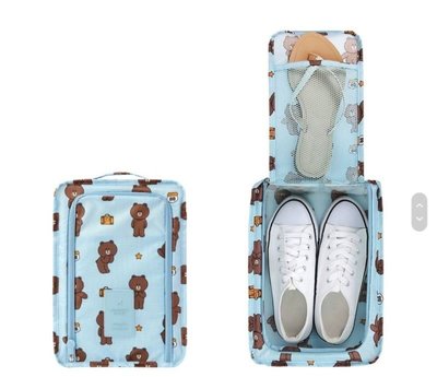 【Luxury】Korea X Line Friends 防水鞋袋 萬用收納袋 小孩衣物袋 奶瓶袋 防潑水材質 旅行必備
