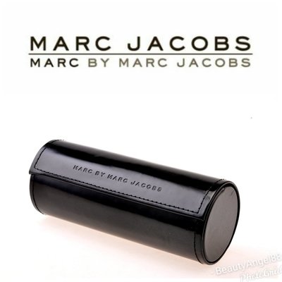 真品 全新MARC JACOBS 圓筒款眼鏡盒 MBMJ墨鏡盒太陽眼鏡盒眼鏡框盒名牌眼鏡設計款磁釦收納盒79 一元起標