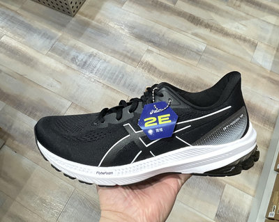 艾力克斯 ASICS GT-1000 12 (2E寬楦) 黑白 慢跑鞋 男 1011B634-004