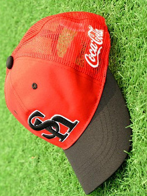 日本NPB職業棒球隊福岡軟銀softbank hawks可口可樂聯名棒球帽子