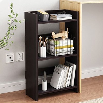 書桌旁小書架可移動置物柜帶輪小型置物架落地小書柜桌下收納柜子-特價