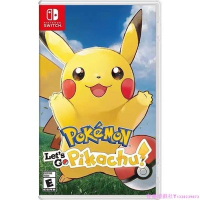 現貨Switch游戲NS 皮卡丘Pokemon: Let's Go! Pikachu英文English