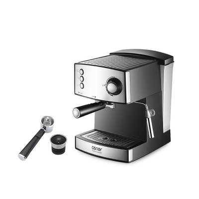 【Osner韓國歐紳】 YIRGA 半自動義式咖啡機+膠囊咖啡專用把手組合-