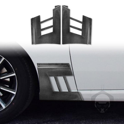 適用于豐田GT86 350Z真碳纖維葉子板沙板風口貼汽車外飾改裝配件