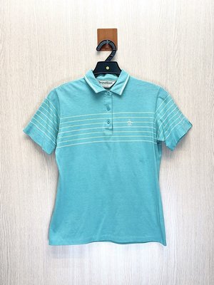 Munsingwear 企鵝 日本製 藍綠色小Logo棉質Polo衫