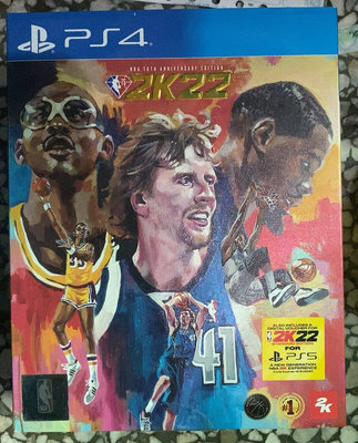 PS4 游戲 NBA2K22 75周年紀念版 盤面微痕 港版11256