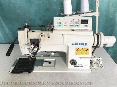 工業縫紉機 日本制 JUKI雙針車 角縫，電腦自動切線， 適用衣服，90度轉角*口袋丶被單丶帳篷