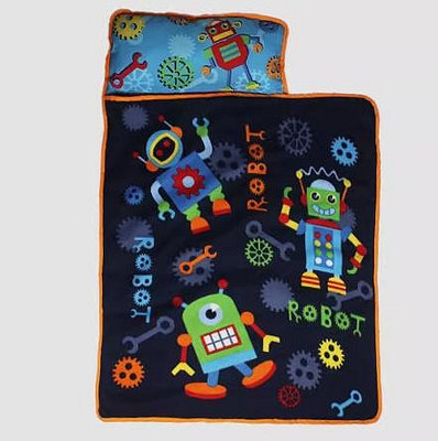 預購 幼兒珊瑚絨睡袋 機器人 幼童睡袋 幼童毯 幼童蓋被 幼兒園睡袋 兒童睡袋
