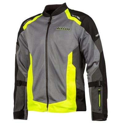 颱風部品:美國klim induction jacket 深灰/螢光黃 夏季網狀防摔衣
