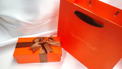 ╭☆晴天☆╮時尚橘禮品包裝盒(婚禮小物 棉花糖 手工餅盒 手工皂包裝盒 包裝袋 手提袋 抽獎禮醬油 喜米禮盒)