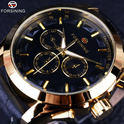 現貨男士手錶腕錶外貿款FORSINING男士時尚潮流鏤空機械錶 自動機械錶