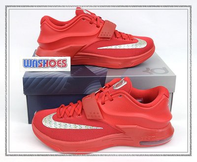 Washoes Nike KD VII 7 Global Game Red 紅 紅鷹 653997-660 KD7