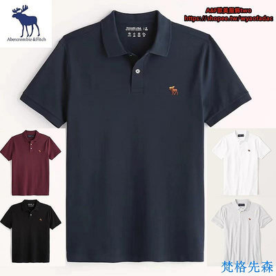 夏季新款 AF 短袖polo衫 男 A&F 短袖T恤 Polo衫 翻領短T 刺繡麋鹿 Abercrombie&Fitch