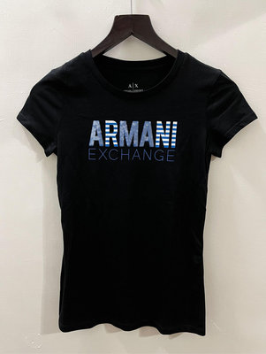 Armani Exchange 女生亮片印花短袖T恤XS