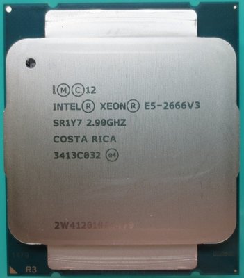 【含稅】Intel Xeon E5-2666 v3 2.9G 2011-3 10C20T 135W 正式CPU 一年保