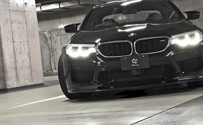 日本原裝3DDesign BMW F90 M5 改款前專用干碳纖維前下巴正品可開票--請詢價
