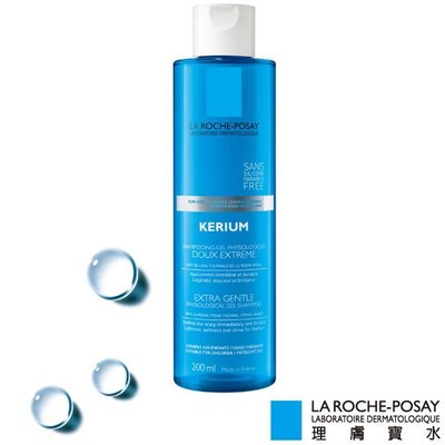 NETSHOP 理膚寶水 KERIUM 敏感性頭皮溫和洗髮露200ml~公司貨
