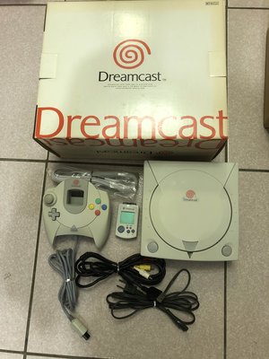 土城可面交超便宜稀少SEGA Dreamcast (DC)盒裝完整 讀取正常.已測試功能正常 附原廠手把 AV電源線