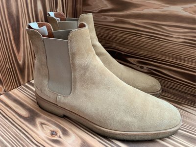 Common Projects Chelsea 43 麂皮切爾西靴男靴沙漠棕卡其色九成新EU 43