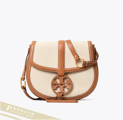 雅格精品代購 TORY BURCH 夏日輕便帆布馬鞍包 美國代購