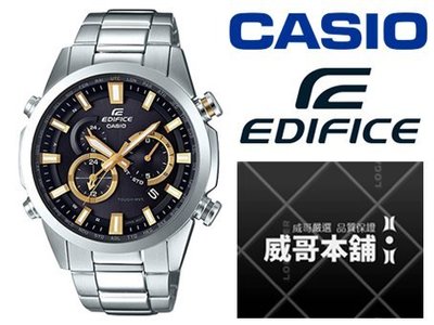【威哥本舖】Casio台灣原廠公司貨 EDIFICE EQW-T640YD-1A9 藍寶石鏡面 太陽能六局電波錶