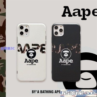 （尼萊樂3C）潮牌Aape猿人頭iPhone11 Pro Max手機殼男 8plus蘋果11手機殼iPhone xsma