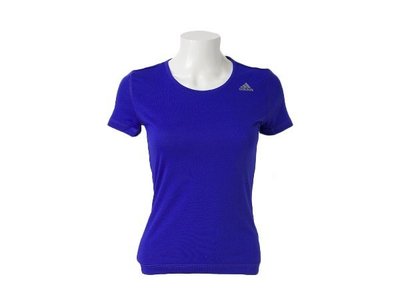 【Y&M幸褔小舖】adidas 女生 PRIME TEE 運動訓練 圓領 短袖 短T恤 藍紫色/瑩光桃紅色 L號