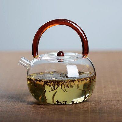 耐熱燒水茶壺煮茶壺耐高溫玻璃提梁壺電陶爐煮水茶壺明火玻璃水壺