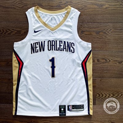 Zion Williamson Pelicans Association 鵜鶘 主場白 球迷版 NBA 球衣