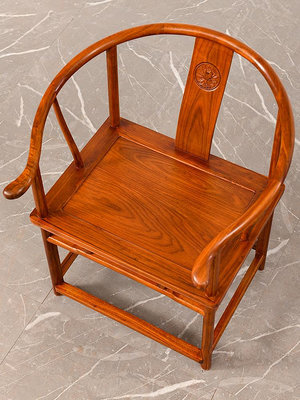 紅木家具花梨木圈椅三件套中式刺猬紫檀太師椅官帽椅實木椅子茶椅