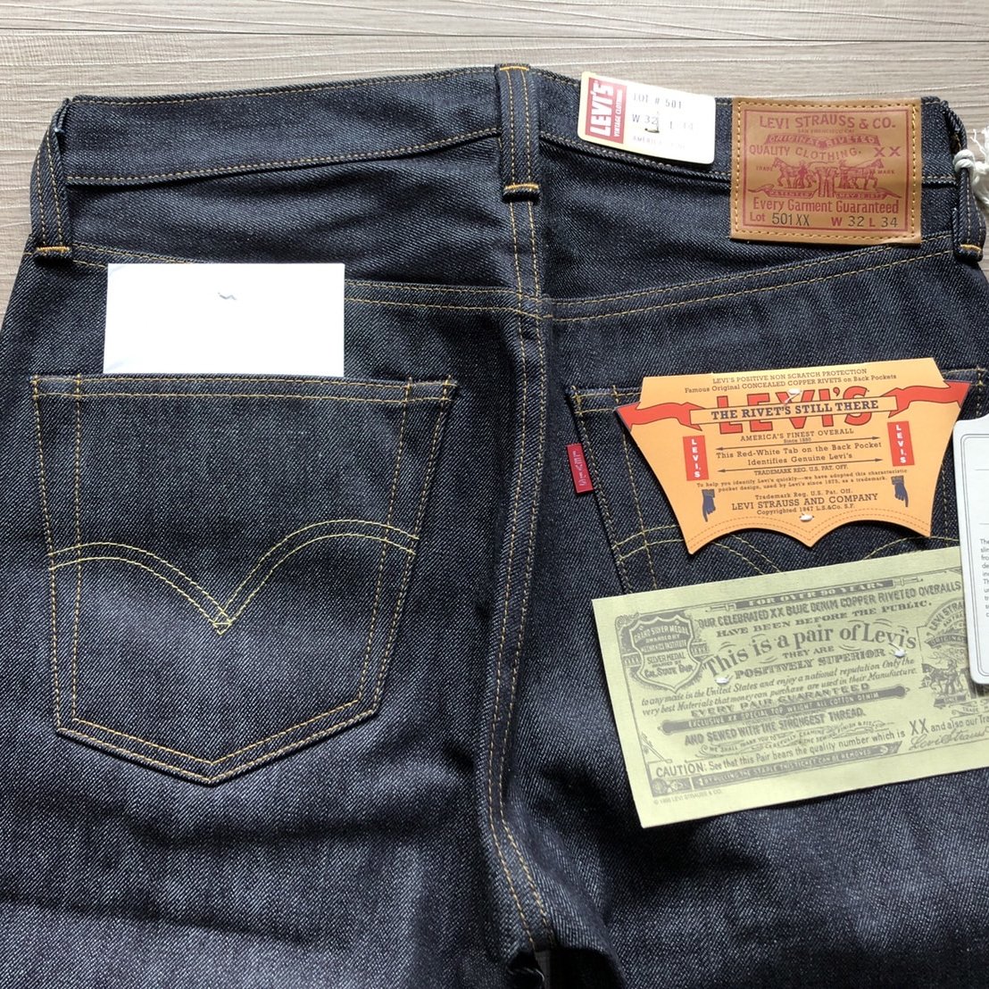 全新現貨Levi's Vintage Clothing LVC 1947 501XX 原色Rigid 日本製W32