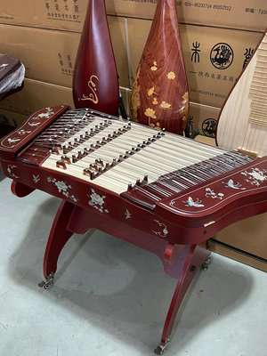 【二手】樂海牌紅木演奏蝶式揚琴樂器622LD-A型16733【元明清古玩】古董 老貨 擺件