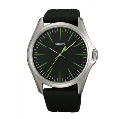 ORIENT 東方錶 簡約運動系列  矽膠帶款 黑色鏡面 FQC0S00FB0 (免運)