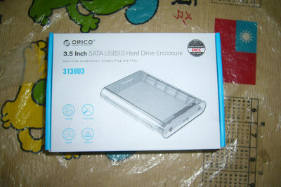 ORICO 2.53.5 吋 硬碟外接盒-透明(3139-U3)
