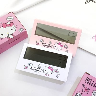 ♥小花花日本精品♥Hello Kitty 簡約版面立體鬧鐘~5