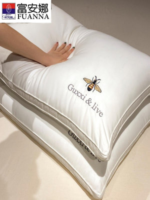 全棉抗菌護頸枕頭純棉枕芯單雙人家用一對裝助睡眠五星級酒店枕芯