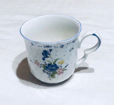 日本 NIKKO tableware 藍色 牡丹花 咖啡杯 馬克杯 花茶杯 水杯 杯子