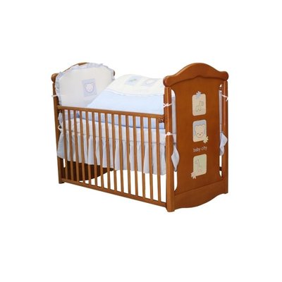 Babycity 動物熊嬰兒床七件組寢具（藍/粉）M,L號