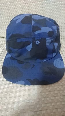 A BATHING APE 藍迷彩 帽